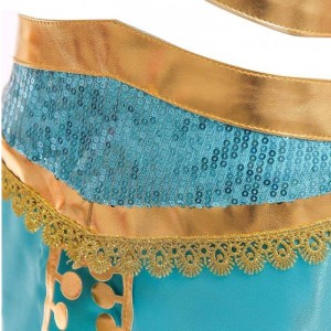 Aladdin Jasmine Costume Kids Child Girls Jasmine Princess Costumes Halloween Party Belly Dance for Children Girls Cosplay