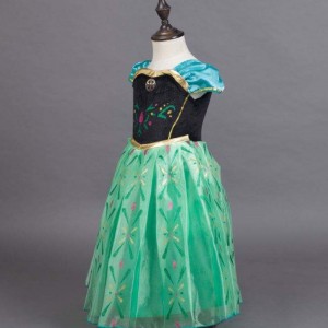 Performance Costume Princess Anna Dress Children \\\\ \'s Wear Dress Princess Anna Dress