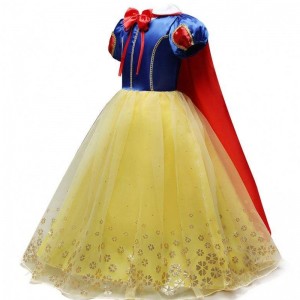 Prinsesse kjole kostume hvid sne cosplay fest kjole piger halloween prom børn slid
