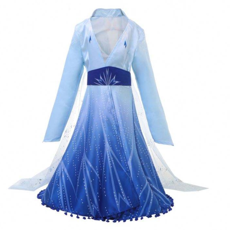 Ny ankomst Elsa frosne kjole prinsesse Elsa kostume til piger