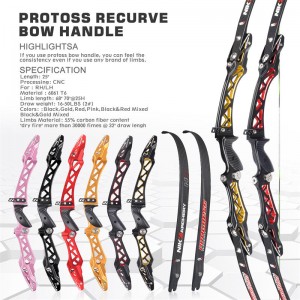 Elongarrow 68inch/70inch ET-11 ILF Recurve Bow Archery Bow for konkurrence