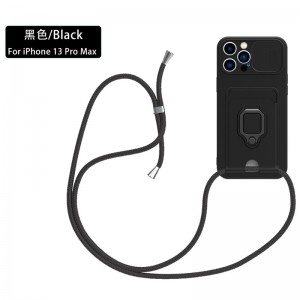 Detnye produkt er velegnet til Apple iPhone14Pro Max beskyttelsesdæksel, push vindues type ophæng reb anti-kollision mobiltelefon beskyttelsesdækning