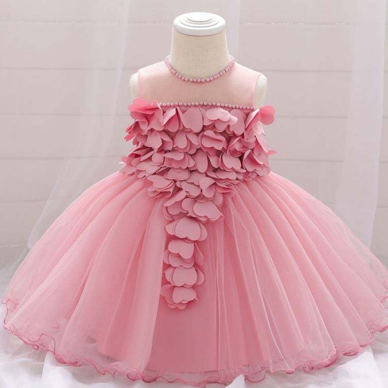 Nyt design børnetøj børn frock design blomster baby pige fødselsdag kjole l1932xz