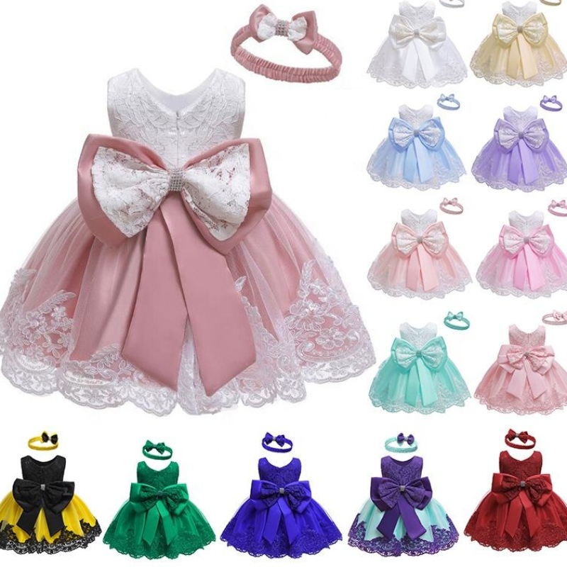 17 slags farver klæder spædbørn smukke fersken børns pige børn prinsesse blomster kjole til pige