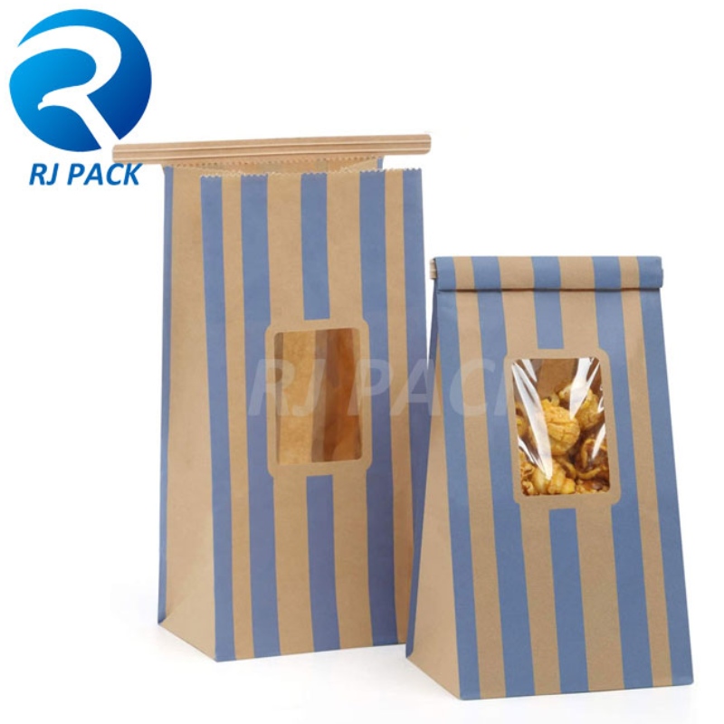 Effekten af ​​firkantet blok flad bund med tinbinding på mad