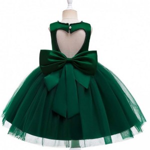 Baigeny mode 6 år gammel elegant blomsterpige fest kjole v-hals tilbage fødselsdagskjoler l5273