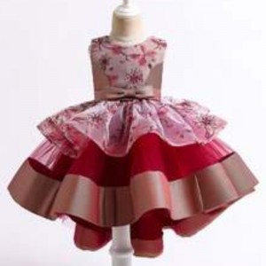 Broderede blomsterpiger kjole børn pageant festkugle kjole prins prinsesse brudekjoler