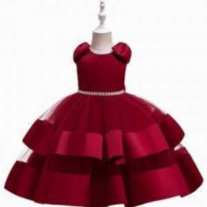 Baige 2021 Høj kvalitet Børn Girl Fødselsdagsfest Collection Kids Ball Gowns Girls kjoler
