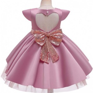 Baige Factory engros hvid dåb piger børn bærer fødselsdagskjole børns festkjole med bue