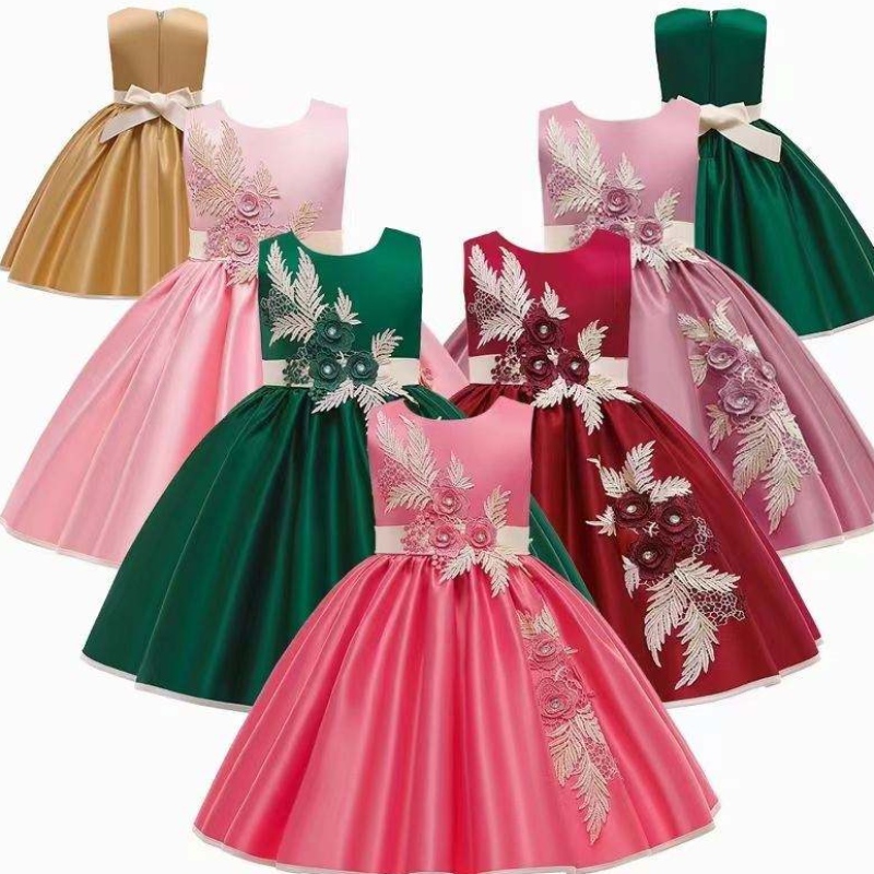 Baige Kids boutique tøj piger kjolenyt design forår kjole passer til baby piger fødselsdagsfest brudekjole