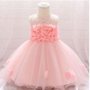 Baigenye frock design piger \\\\ \'tøjnyfødt blomsterbørn fest bærer dåb kjole l1920xz