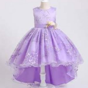 Baige Green Children Flower Fairy Princess 4-15 år Baby Girls Puffy Dress Design til fest 2153