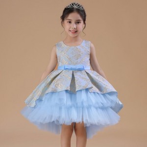 Baige 3-12y Flower Girl Fluffy Dress Factory Wholesale Boutique Kids tøjprinsesse Tutunederdel 2171