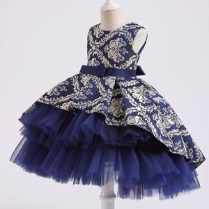 Baige 3-12y Flower Girl Fluffy Dress Factory Wholesale Boutique Kids tøjprinsesse Tutunederdel 2171