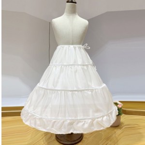 Baige Fashion Crinoline Petticoat Nederdel til piger kjole underskirt til brudekjole PS06