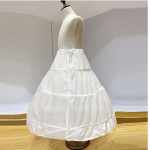 Baige Fashion Crinoline Petticoat Nederdel til piger kjole underskirt til brudekjole PS06