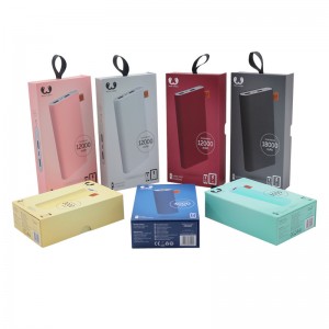 Mobile Power Charging Treasure Packaging Box skuffe Box Window Color Box Custom Electronics Packaging