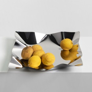 Sølv firkantet bakke