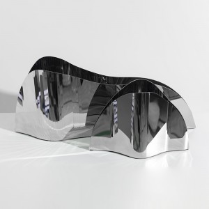 Sliver bjergformet vase