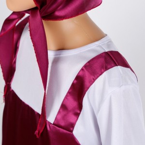 Masha og Bear Cosplay Party Stage Masquerade Children Costume Masha Silk Kjole til pige