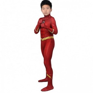 Factory Direct Sale The Flash Season 5 Barry Allen Kids Superhero Costumes Tights and Costumes Cosplay