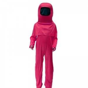 Varmt spil blandt os cosplay -kostume Halloween Party Space Astronaut Undercover Impostor Clothing Til Children Dress Up rygsæk