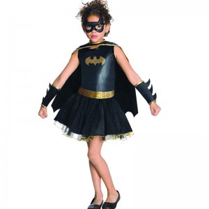 Halloween Classic Cloak TV&Filmrolle Play Dress Bat Girl Cosplay Costume