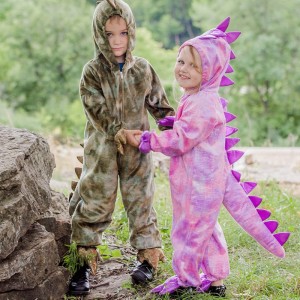 Børns dinosaur tøj cosplay jumpsuit søde tyrannosaurus rex jurassic kostumer