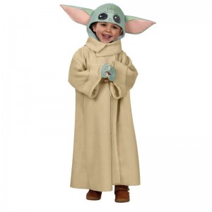 Hot Sale Kids Super søde langærmet jumpsuit baby yoda kostume til halloween