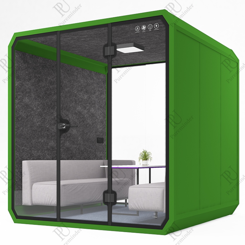 Pureminder XL Size SoundProof Booth privat bærbar stilhed til til husmøbler garage telefon og arbejds pod