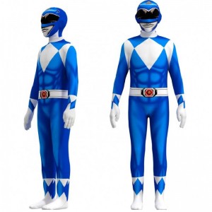 Flere farver TV&film Superhelt sætter Halloween Party Props Performance Wear Power Ranger kostume
