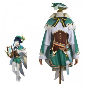 2022 Nyt spil sæt halloween fødselsdag Carnival Party rekvisitter Genshin Impact Barbatos Suits Cosplay Costume