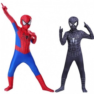 Høj kvalitet plus størrelse jumpsuit halloween cosplay sæt til mænd traje edderkop mand spandex tv&movie kostume