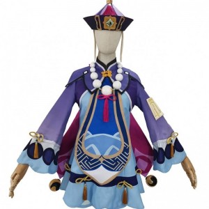 Aliexpress hot Selling Genshin Impact Qiqi Costume Huisoul Night Zombie Halloween Comic Cosplay kostumer