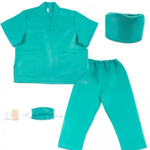 Kids Doctor Costume Doctor Surgeon Dress Up Toddler Boy Girl Halloween kostume rollespil sæt og tilbehør