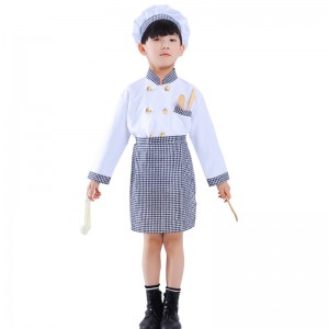 Halloween Costume Chef Role Play Costume Dress Up Set med realistisk tilbehør