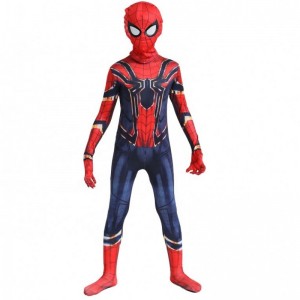 Engros klassisk fancy sort&red Halloween Suit Anime TV&movie Kid Cartoon Clothing Spiderman Performance Costumes Jumpsuits