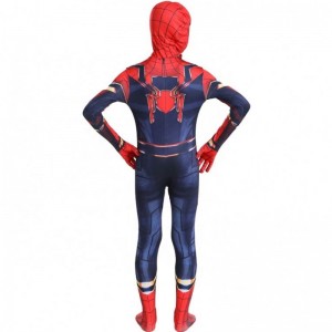 Engros klassisk fancy sort&red Halloween Suit Anime TV&movie Kid Cartoon Clothing Spiderman Performance Costumes Jumpsuits