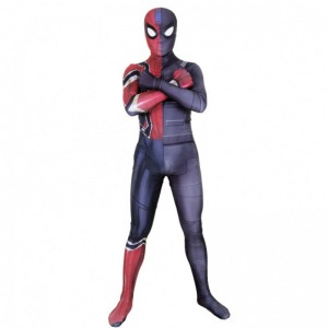 Spandex Stealth Seamed Superhero Amazing Spider Man Jumpsuit Halloween Cosplay sæt Spider Man -kostume til mænd&kids