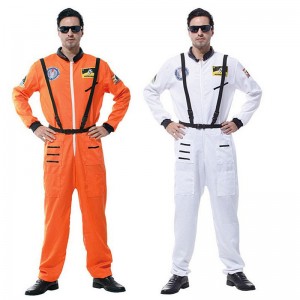 2022 HOT2022 Hot Sale Halloween -kostumer til Man Astronaut Spacesuit Orange og White Costume Cosmonaut Cosplay Costumes Sale Halloween kostumer til mand Astronaut Spacesuit Orange og White Costume Cosmonaut Cosplay Costumes