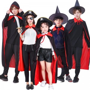 2022 Hot Selling Wholesale Halloween Christmas Hero Cape Children Halloween sæt superhelt silke kappe