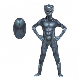 Hot Marvel Africa Halloween Wakanda Forever Zentai Suit for Kids&adults Fantastic Black Panther Four kostume