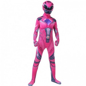 Hot Comic Cartoon Character Halloween Party Power Ranger kostume med ansigtsmaske til børnepiger