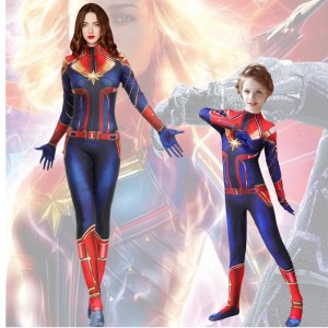 Kvinders kaptajn Marvel Hero Suit Kids Tights Show Jumpsuit Stage Cosplay Costumes