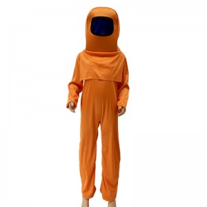 Søde børns Halloween Party-scenekostume jumpsuit med rygsæk 6-12 årnye børneanimationsspil blandt os cosplay kostume