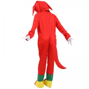 Dreng pige sonisk pindsvin kostume sonisk kostume børn halloween fest spil cosplay børn blå sonisk jumpsuit