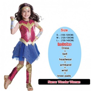Baige Girls Wonder Woman kostume Halloween Set Princess Party Dress Ladybug Kids Costume