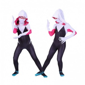 Holiday Halloween Party Wholesale Women Girls Kids Gwen Spider Man Parallel Universal Clothing Tights Cosplay kostumer med maske