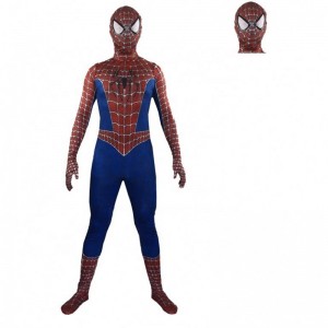 Muskel -tv i høj kvalitet&movie rollespil superhelt jumpsuits fantastiske spiderman kostume til voksne