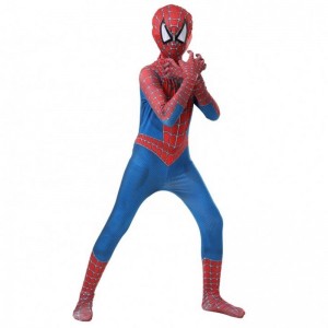 Made in China Factory Classic Popular Blue&red Avenger Suit TV&movie Superhero Jumpsuits Anime Halloween tøj Spiderman